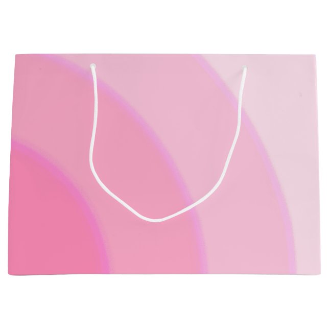 Rosa Wirbel Geschenktasche Große Geschenktüte (Vorderseite)