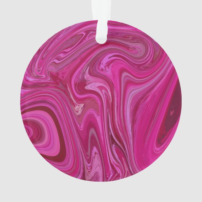 Rosa Wirbel Ornament (Rückseite)