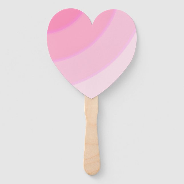 Rosa Wirbel Set der Fans Fächer (Vorderseite)