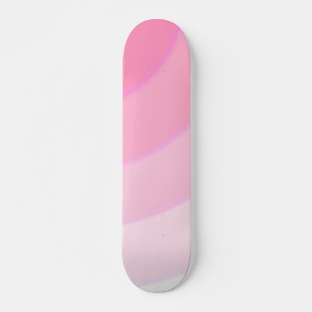 Rosa Wirbel Skateboard (Vorne)