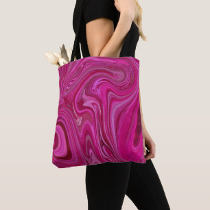 Rosa Wirbel Tasche