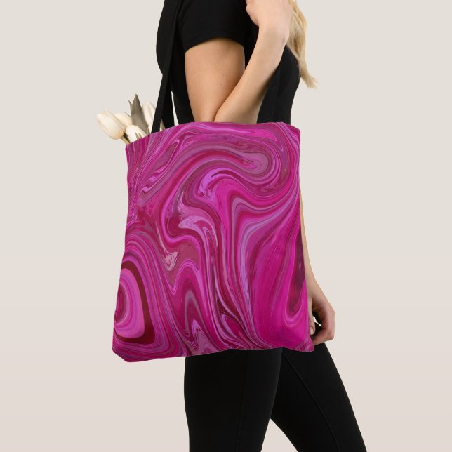 Rosa Wirbel Tasche (Von Nahem)