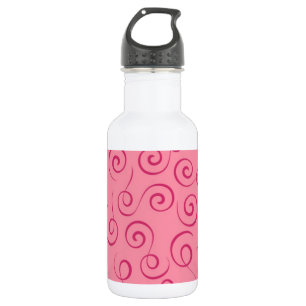 Rosa Wirbel Trinkflasche