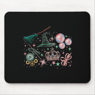 Rosa wird gut mit grünem Funny Halloween Wo Mousepad