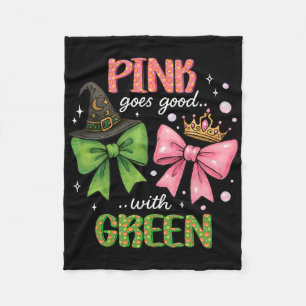 Rosa wird gut mit grünem Halloween, Rosa Pinkand Fleecedecke