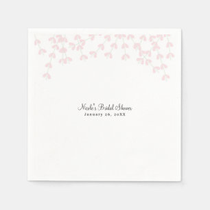 Rosa Wispy Rustikale Verlobung Brautparty Serviette