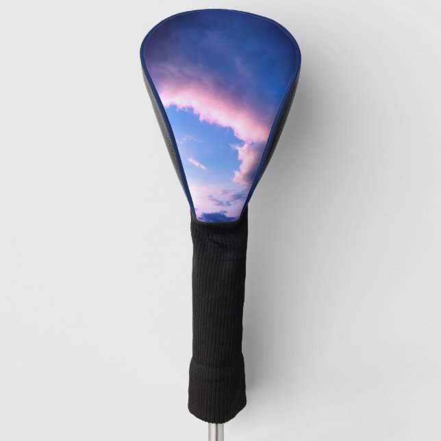 Rosa Wolken Golf Headcover (Vorderseite)