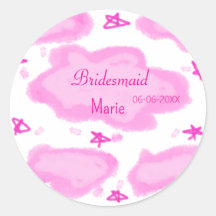 Rosa Wolken pastellfarbene Sterne Bräunungsmädchen