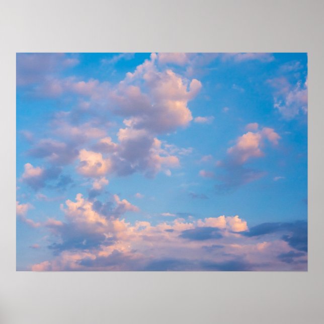 Rosa Wolken - Rimini, Italien Poster (Vorne)