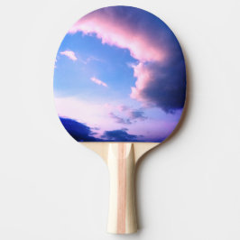 Rosa Wolken Tischtennis Schläger