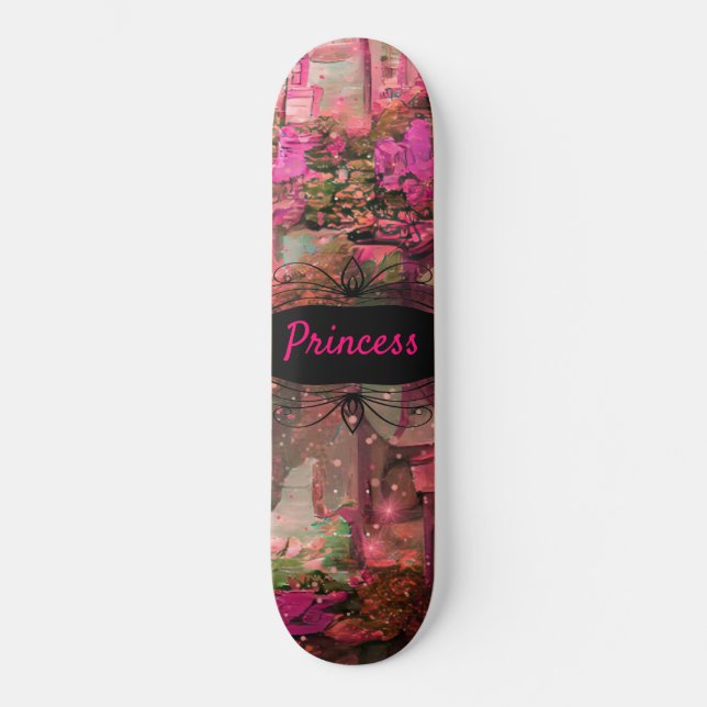 Rosa World Skateboard (Vorderseite)