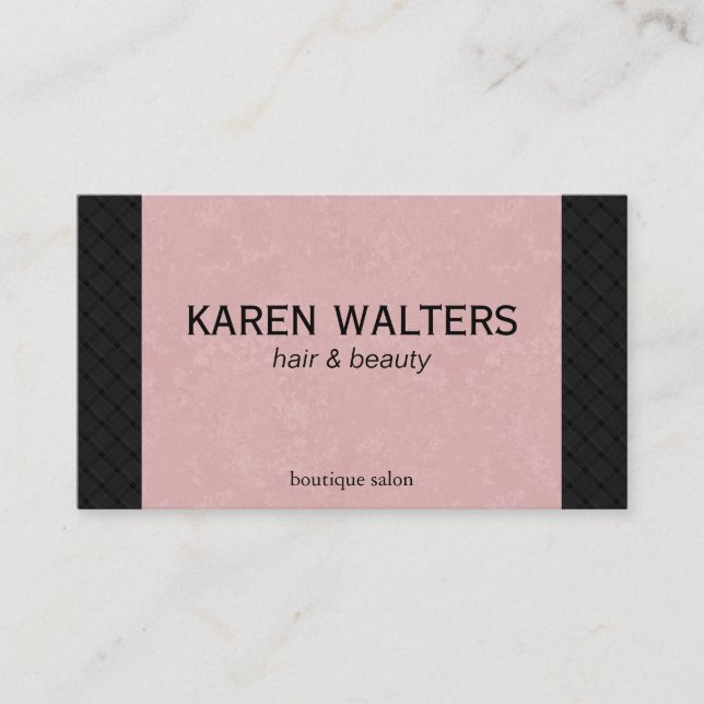 Rosa & Woven (Terminkarte) Terminkarte (Vorderseite)