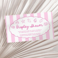 Rosa wunderliche Meeresmuschel-Baby-Shower-Display