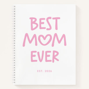 Rosa wunderliches Herz Beste Mutter überhaupt Notizbuch