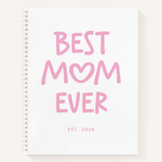 Rosa wunderliches Herz Beste Mutter überhaupt Notizbuch