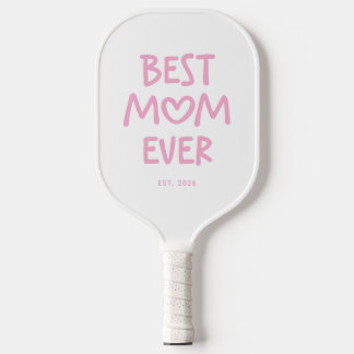 Rosa wunderliches Herz Beste Mutter überhaupt Pickleball Schläger