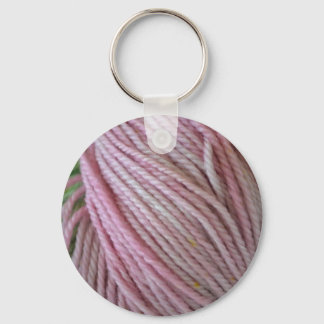 Rosa Yarn Schlüsselanhänger