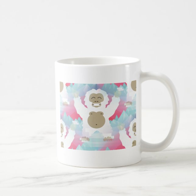 Rosa Yeti Kaffeetasse (Rechts)