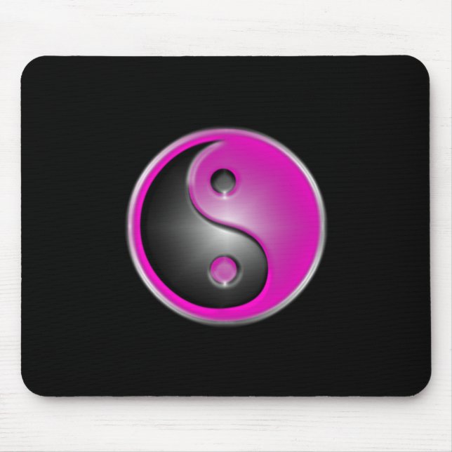 rosa yin und Yang Mousepad (Vorne)