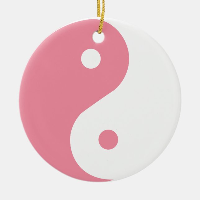 Rosa Yin & Yang Ornament (Vorne)