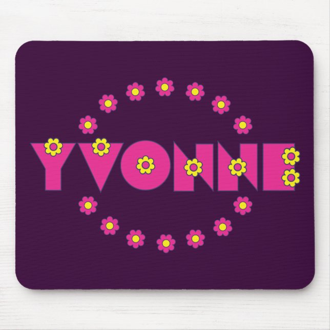 Rosa Yvonne Flores Mousepad (Vorne)