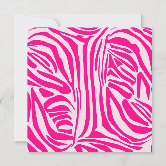 Rosa Zebra Ankündigung (Vorderseite)