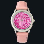 Rosa Zebra Armbanduhr<br><div class="desc">https://www.zazzle.com/cute_colorful_birds_fanny_pack-256591423157296343</div>