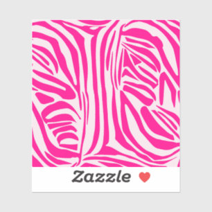 Rosa Zebra Aufkleber