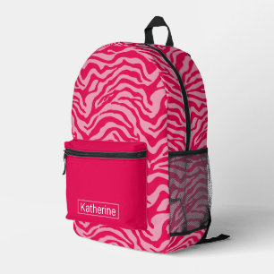 Rosa Zebra Bedruckter Rucksack