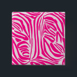 Rosa Zebra Button<br><div class="desc">https://www.zazzle.com/cute_colorful_birds_fanny_pack-256591423157296343</div>