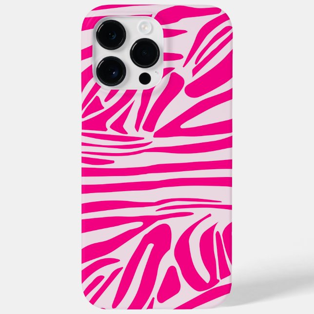 Rosa Zebra Case-Mate iPhone 14 Pro Max Hülle (Rückseite)