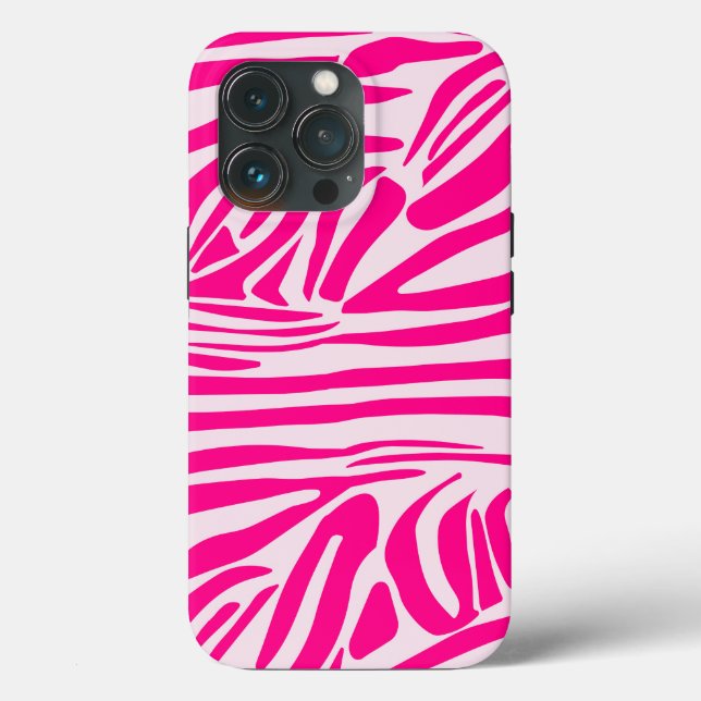 Rosa Zebra Case-Mate iPhone Hülle (Rückseite)