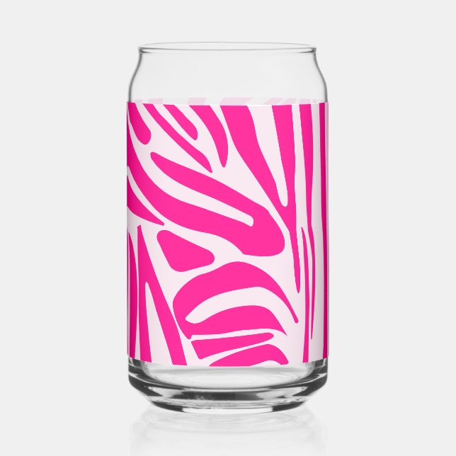 Rosa Zebra Dosenglas (Vorderseite)