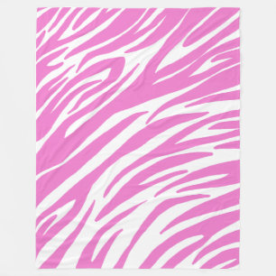 Rosa Zebra-Druck-Fleece-Decke Fleecedecke