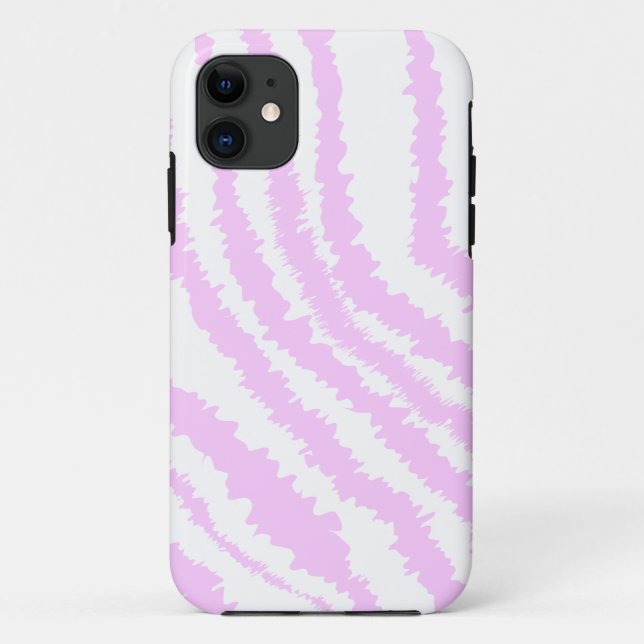 Rosa Zebra-Druck, Tiermuster Case-Mate iPhone Hülle (Rückseite)
