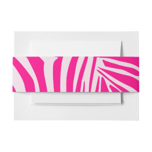 Rosa Zebra Einladungsbanderole