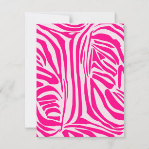 Rosa Zebra Feiertagskarte