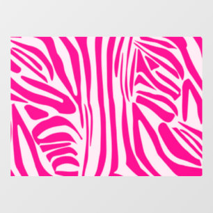 Rosa Zebra Fensteraufkleber