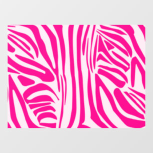 Rosa Zebra Fensteraufkleber