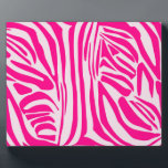 Rosa Zebra Fotoplatte<br><div class="desc">https://www.zazzle.com/cute_colorful_birds_fanny_pack-256591423157296343</div>