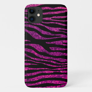 Rosa Zebra, Glitzer Zebra, Zebra Print, Streifen Case-Mate iPhone Hülle