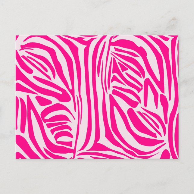 Rosa Zebra Hinweiskarte (Vorderseite)