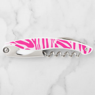 Rosa Zebra Kellnermesser