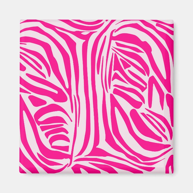 Rosa Zebra Magnet (Vorne)