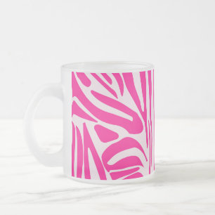 Rosa Zebra Mattglastasse