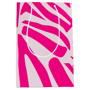 Rosa Zebra Mittlere Geschenktüte