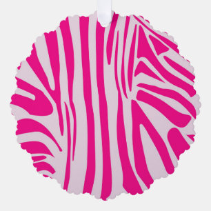 Rosa Zebra Ornament Karte