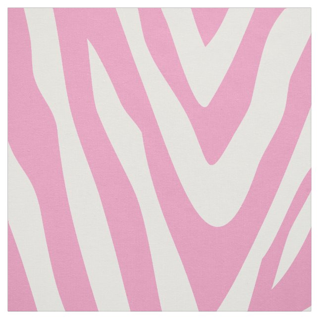 Rosa Zebra Print Groß Stoff (Muster)
