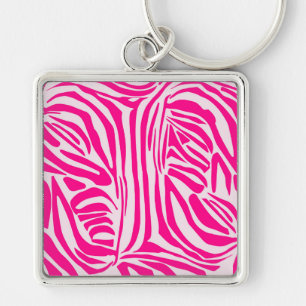 Rosa Zebra Schlüsselanhänger