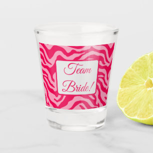 Rosa Zebra Schnapsglas